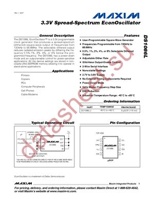 DS1086LU-12F+ datasheet  